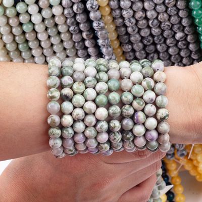 Lucky Jade Round Bead Natural Crystal Gemstone Różne rozmiary korali