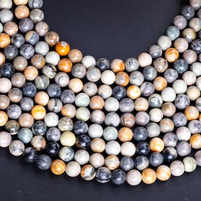 8mm naturalne koraliki z kamienia szlachetnego Picasso Kryształowe koraliki do robienia biżuterii