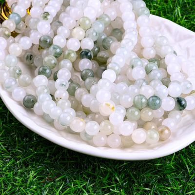 Tian Shan Green Jade Round Bead Natural Crystal Gemstone Różne rozmiary wiązek wiązek wiązek wiązek do robienia biżuterii