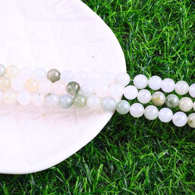 Tian Shan Green Jade Round Bead Natural Crystal Gemstone Różne rozmiary wiązek wiązek wiązek wiązek do robienia biżuterii