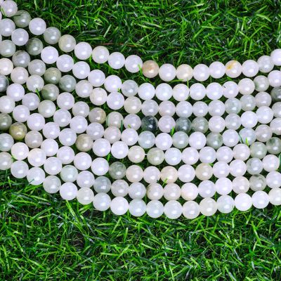 Tian Shan Green Jade Round Bead Natural Crystal Gemstone Różne rozmiary wiązek wiązek wiązek wiązek do robienia biżuterii