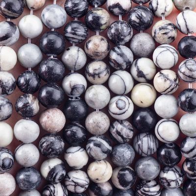 8 mm naturalny różowy kamień zebry kamienie szlachetne koraliki z kryształowego kamienia uzdrawiające koraliki do robienia biżuterii