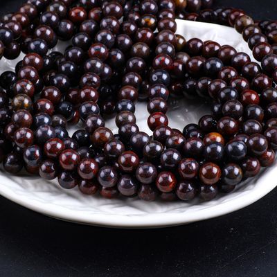 Czerwony kwiat Jasper Okrągły koralik Kryształ naturalny kamienie szlachetne Różne rozmiary koralików Luźne pręty koralików do robienia biżuterii DIY