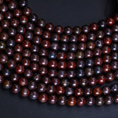 Czerwony kwiat Jasper Okrągły koralik Kryształ naturalny kamienie szlachetne Różne rozmiary koralików Luźne pręty koralików do robienia biżuterii DIY