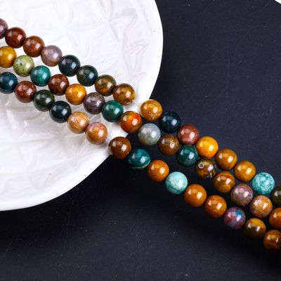 8mm Naturalny Ocean Stone Gemstone Perles Healing Crystal Stone Perles do robienia biżuterii