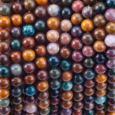 8mm Naturalny Ocean Stone Gemstone Perles Healing Crystal Stone Perles do robienia biżuterii