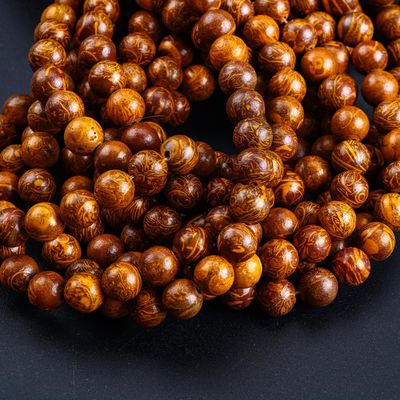 Jade z złotym niciem Krągłe korale naturalny kryształ kamienie szlachetne Luźne struny korali do robienia biżuterii DIY
