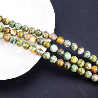 Kambaba Jasper Round Bead Natural Crystal Gemstone Loose Bead Strands do robienia biżuterii DIY