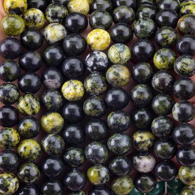 Serpentine Jade Round Bead Natural Crystal Gemstone Loose Bead Strands do robienia biżuterii DIY
