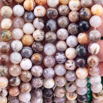 Prawdziwy naturalny bambus Agat kamienie szlachetne do biżuterii robienie Diy bransoletki naszyjnik pierścionek