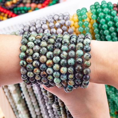 Ręcznie robione biżuteria robienie 8mm Africian Turquoise Crystal Beads Luźne kamienie szlachetne