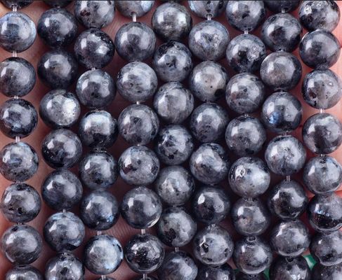 Naturalny kryształ kamienia szlachetnego czarny labradoryt luźne struny korali kamienie półszlachetne do robienia biżuterii DIY