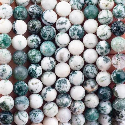 8mm Drzewo Agate kamienie szlachetne koraliki Kryształowe koraliki do robienia biżuterii