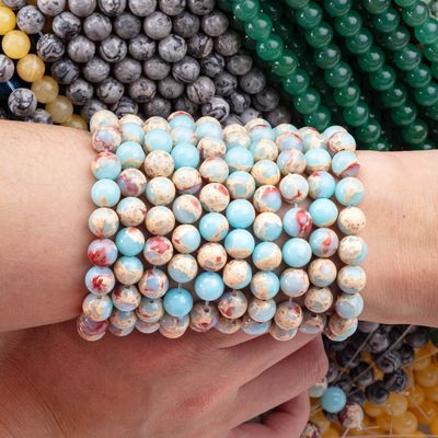 Kamienie półszlachetne Kamienie Shoushan Jasper Losowe struny koralików Snakeskin Kamień do robienia biżuterii