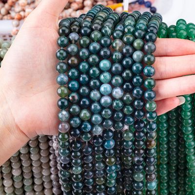 Okrągłe mięso agatowe wiersz 4mm kamienie szlachetne wiersze do robienia biżuterii DIY