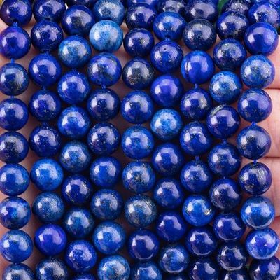 8mm Czarny lapis lazuli kamienie szlachetne koraliki Kryształowe koraliki do robienia biżuterii