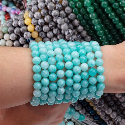 8mm Tianhe Stone Crystal Round Bulk Bead Do robienia biżuterii