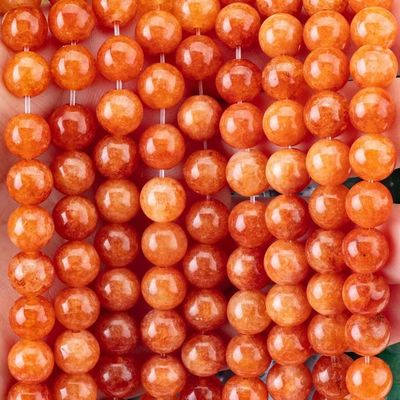 8MM Kryształowy ciemniejszy czerwony Aventurine Healing Gemsotne Okrągłe luźne koraliki do ręcznej biżuterii
