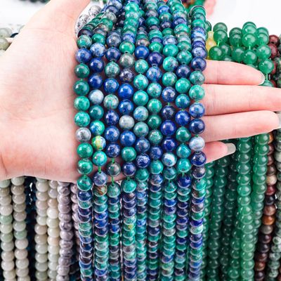 8mm Kolorowe Lapis Lazuli Szlachetne Kamienie Perły Kryształowe Perły Do Wytwarzania biżuterii
