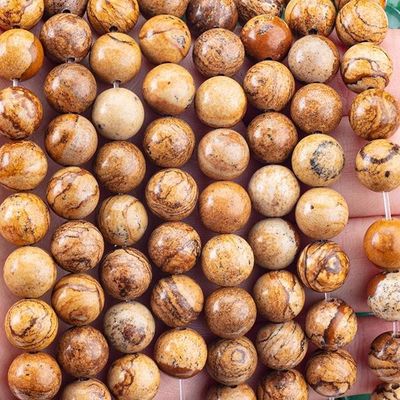 8mm Obraz Jasper Perły kamienia szlachetnego Perły kryształowe do robienia biżuterii