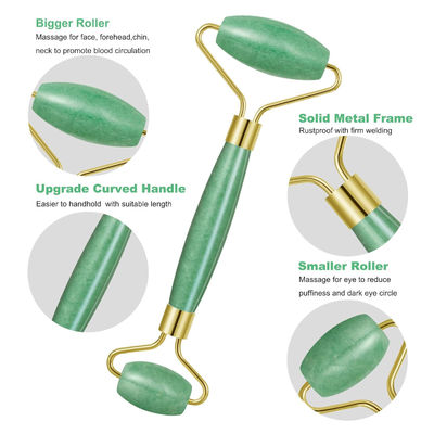 Masaż twarzy 100% naturalny kryształowy zielony Aventurine Face Jade Roller