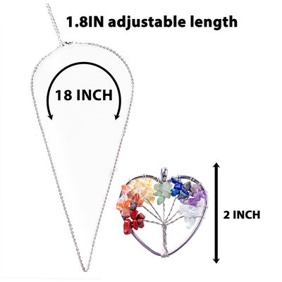 5*5cm Naszyjnik Z Kamieniami Chakry