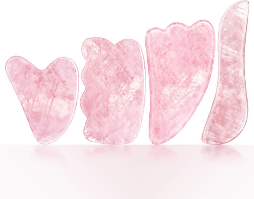 Rose Quartz Natural Jade Scraping Board Jade Stone Facial Gua Sha Board Narzędzia do masażu