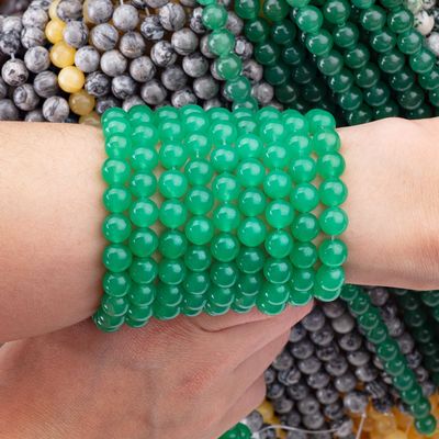 8mm zielony Aventurine kamienie szlachetne koraliki Kryształowe koraliki do robienia biżuterii