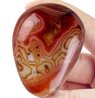 Naturalny Polerowany Karnelian Palm Stone Karnelian Pocket Gemstone Karnelian Worry Stone Do łagodzenia stresu Dekoracja domu