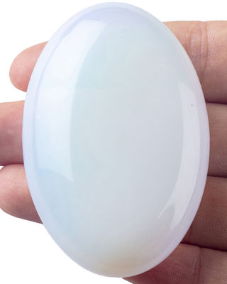 Naturalny Opal Palm Stone Healing Polerowany kieszonkowy Opal Rock Stones Oval Worry Stone Anxiety Releasing