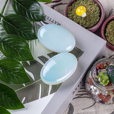 Naturalny Opal Palm Stone Healing Polerowany kieszonkowy Opal Rock Stones Oval Worry Stone Anxiety Releasing