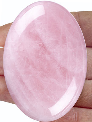 Naturalny Róża Kwartas Palm Stone Healing Polerowany kieszonkowy Róża Kwartasz Kamień Kamienny Strach Kamień Likwidacja niepokoju