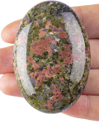 Naturalnie wypolerowany Unakite Palm Stone Unakite Pocket Gemstone Unakite Worry Stone Dla relaksu stresu Dekoracja domu