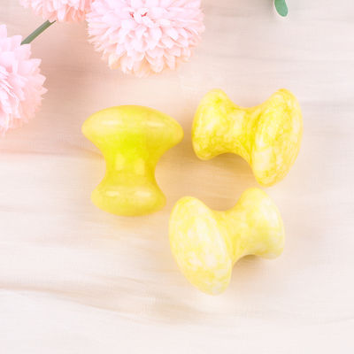 Żółty Jade Crystal Guasha Board dla osobistej opieki zdrowotnej