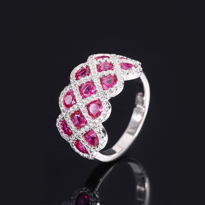 Zirkon 925 Sterling Silver Gem Pierścienie zaręczynowe