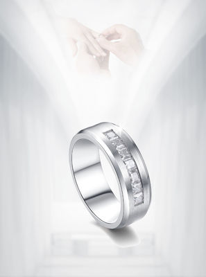 Złoto 18k Moissanite Diament Pierścień zaręczynowy Kolor dostosowany