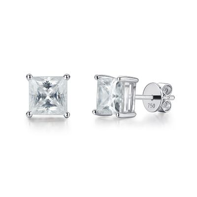 Złoto 18K Moissanite Diamentowe kolczyki na urodziny