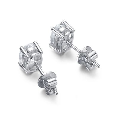 18k złoto Moissanite diament owalne kolczyki