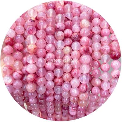 Sprzedaż hurtowa naturalny kryształ kamienie szlachetne okrągłe kolczyki kalcedonu Jade okrągłe luźne kolczyki akcesoria do DIY bransoletka naszyjnik
