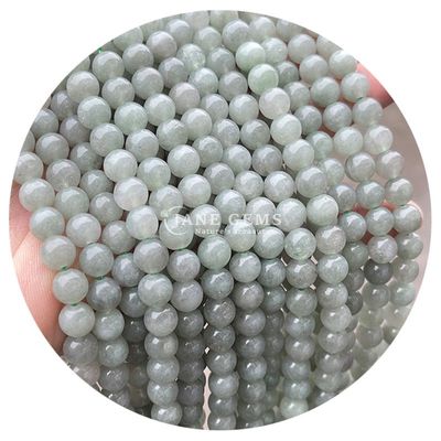 Sprzedaż hurtowa Krągłe koraliki z naturalnego kamienia Krągłe luźne koraliki z kamienia szlachetnego Akcesoria 8mm Akwamarin Luźne koraliki do biżuterii DIY