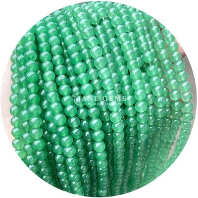 Sprzedaż hurtowa Krągłe koraliki z naturalnego kamienia Krągłe luźne koraliki z kamienia szlachetnego Akcesoria 8mm Akwamarin Luźne koraliki do biżuterii DIY