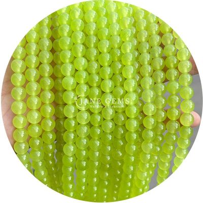 Sprzedaż hurtowa Krągłe koraliki z naturalnego kamienia Krągłe luźne koraliki z kamienia szlachetnego Akcesoria 8mm Akwamarin Luźne koraliki do biżuterii DIY