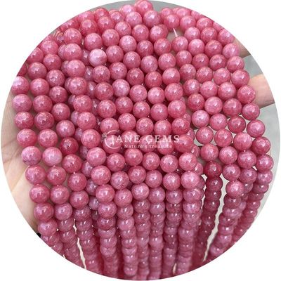 Sprzedaż hurtowa Krągłe koraliki z naturalnego kamienia Krągłe luźne koraliki z kamienia szlachetnego Akcesoria 8mm Akwamarin Luźne koraliki do biżuterii DIY