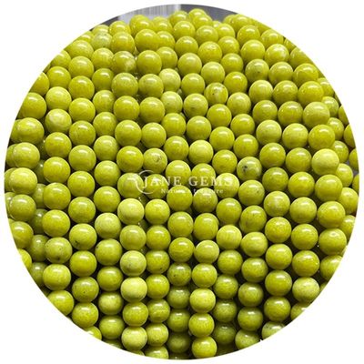 Sprzedaż hurtowa Krągłe koraliki z naturalnego kamienia Krągłe luźne koraliki z kamienia szlachetnego Akcesoria 8mm Akwamarin Luźne koraliki do biżuterii DIY