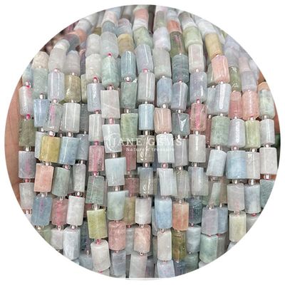Sprzedaż hurtowa Natural Crystal Gemstone Cylinder Shape Beads Agate Cylinder Loose Bead Accessories for DIY Jewelry Making
