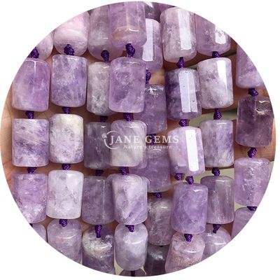 Sprzedaż hurtowa Natural Crystal Gemstone Cylinder Shape Beads Agate Cylinder Loose Bead Accessories for DIY Jewelry Making