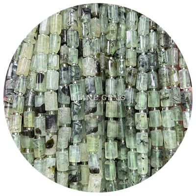 Sprzedaż hurtowa Natural Crystal Gemstone Cylinder Shape Beads Agate Cylinder Loose Bead Accessories for DIY Jewelry Making