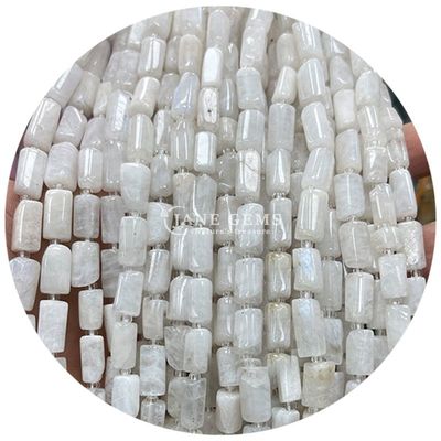 Sprzedaż hurtowa Natural Crystal Gemstone Cylinder Shape Beads Agate Cylinder Loose Bead Accessories for DIY Jewelry Making