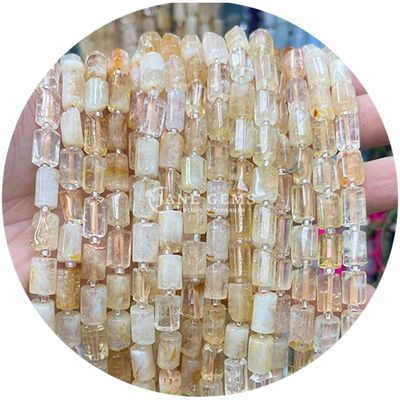 Sprzedaż hurtowa Natural Crystal Gemstone Cylinder Shape Beads Agate Cylinder Loose Bead Accessories for DIY Jewelry Making