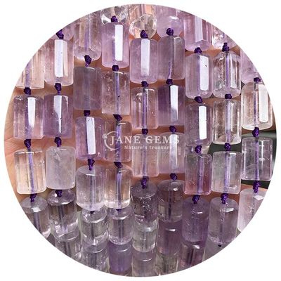Sprzedaż hurtowa Natural Crystal Gemstone Cylinder Shape Beads Agate Cylinder Loose Bead Accessories for DIY Jewelry Making